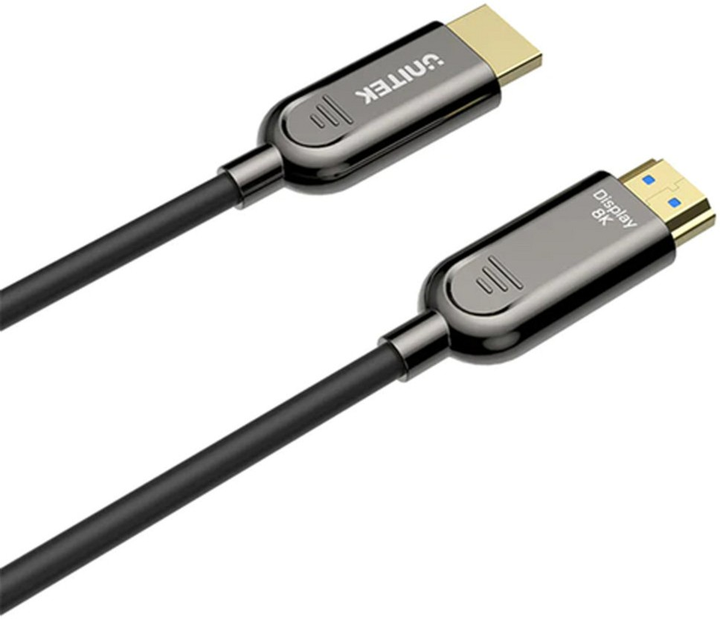 Kabel Unitek Optical HDMI - HDMI 2.1 AOC 8K 5 m Black (C11085GY03-5M) - obraz 2