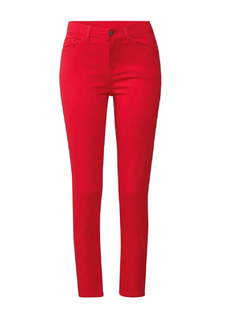 Джинсы женские "Super Skinny Fit" красные 42 - Фото 1 Джинсы женские "Super Skinny Fit" красные 42 - изображение 1