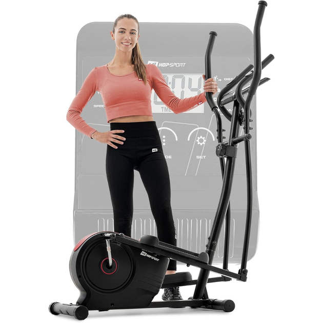 Орбитрек магнитный Hop-Sport HS-2050C Cosmo Black-Red до 100 кг (Шаг 30 см) - изображение 11