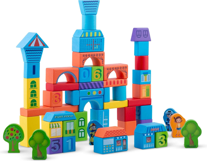 Конструктор дерев'яний Ricokids RK-871 787101 100 елементів (5903890623258) - зображення 2