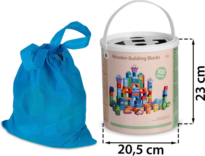 Конструктор дерев'яний Ricokids RK-871 787101 100 елементів (5903890623258) - зображення 7