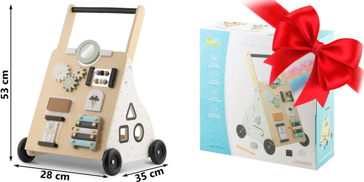 Drewniany chodzik pchacz Ricokids RK-875 (5903890623302) - obraz 10