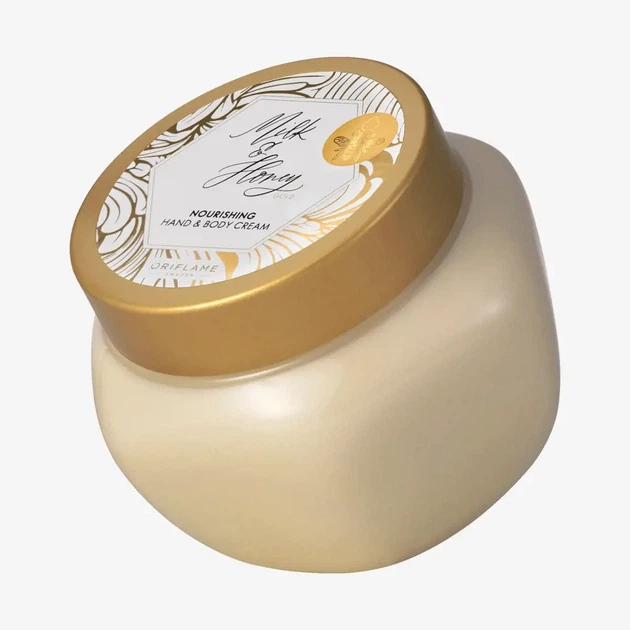 Питательный крем для рук и тела Oriflame Milk & Honey Gold 250 мл (46968) - Фото 1 Питательный крем для рук и тела Oriflame Milk & Honey Gold 250 мл (46968) - изображение 1