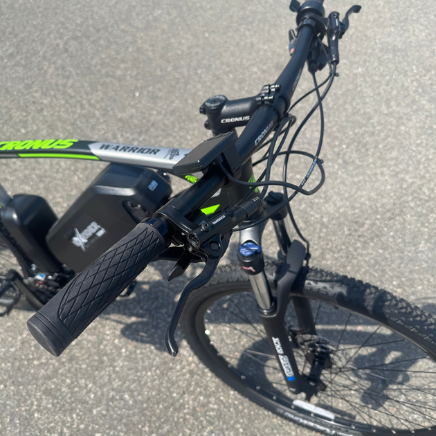 Велосипед с Е-комплектом CRONUS 29" Warrior 2025 Рама 21" black-lightgreen 500w 48В 10ah с дисплеем LCD - изображение 3