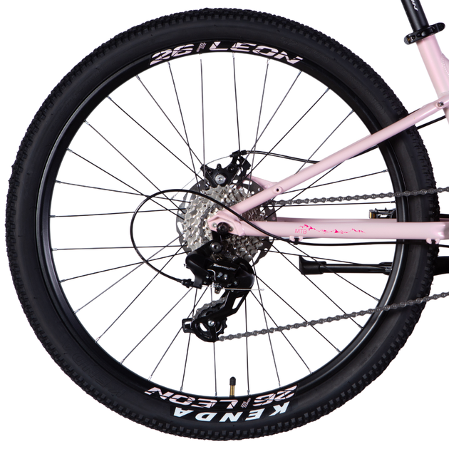 Велосипед подростковый AL 26" Leon SUPER JUNIOR DD CS рама-13" розовый с малиновым 2025 - изображение 2