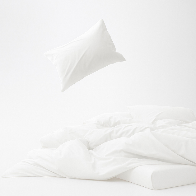 Комплект постільної білизни Mirson Сімейний 2x143x210 см 001 White Soft Touch of Satin (2200011275888) - зображення 4