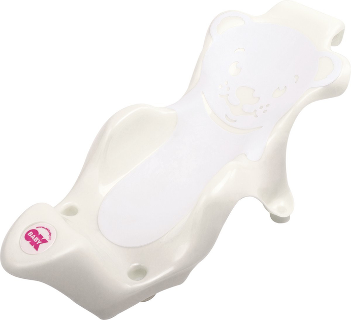 Leżaczek do kąpieli OK Baby Buddy biały 28x25x64 cm (8008577167944) - obraz 1