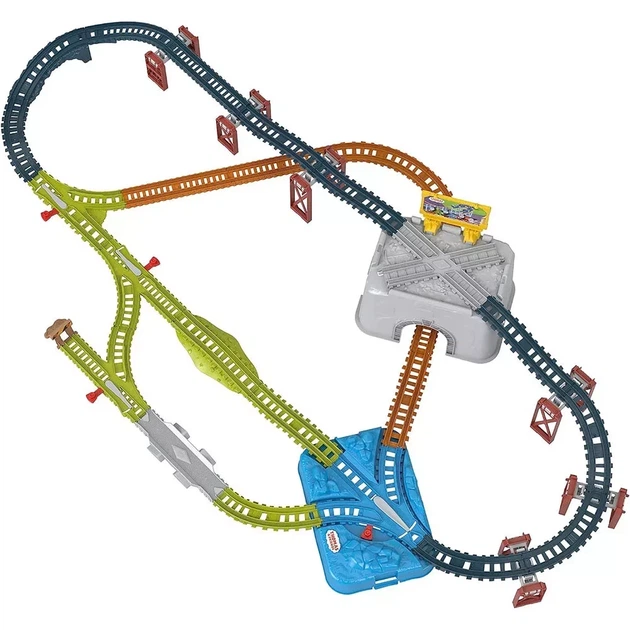 Додатковий набір рейок для залізниць Thomas & Friends Connect & Build Bucket (HNP81) - зображення 7