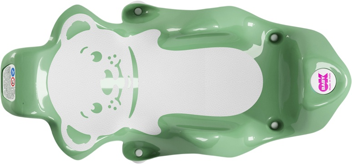 Leżaczek do kąpieli OK Baby Buddy miętowy 28x25x64 cm (8008577127948) - obraz 3