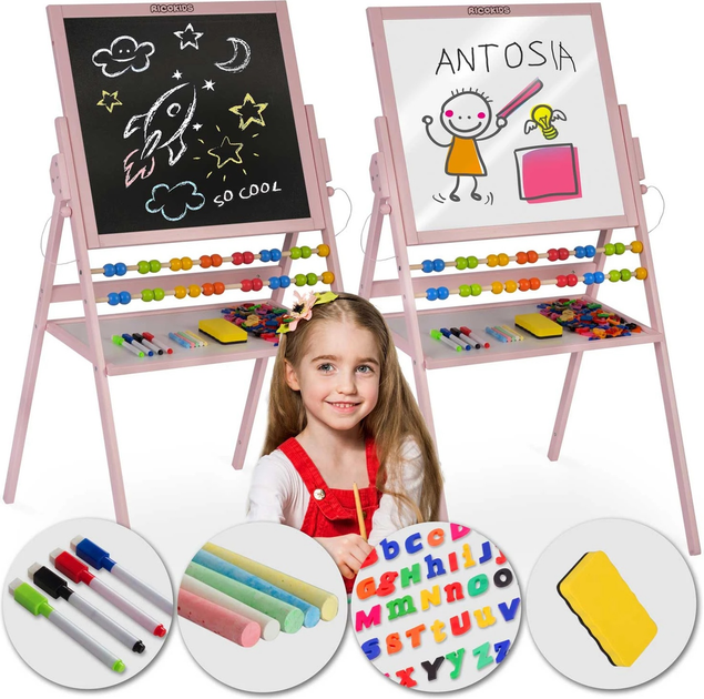 Магнітна таблиця для малювання Ricokids Рожева (5908220476528) - зображення 8