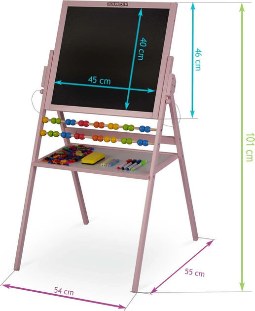 Магнітна таблиця для малювання Ricokids Рожева (5908220476528) - зображення 10
