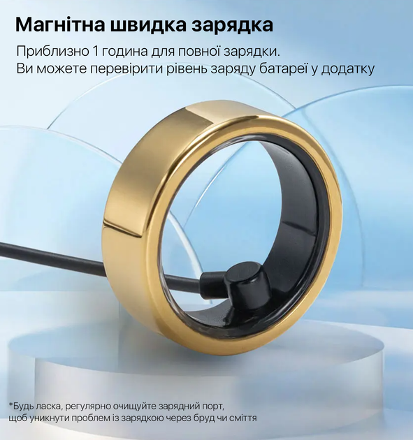 Смарт-кольцо INSPIRE HSR02 розмір 9 Gold (HSR02-9-gold) - Фото 6 Смарт-кольцо INSPIRE HSR02 розмір 9 Gold (HSR02-9-gold) - изображение 6
