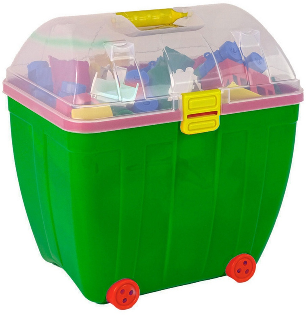Zestaw klocków w walizce LeanToys 280 elementów 26839 (5905991075523) - obraz 1