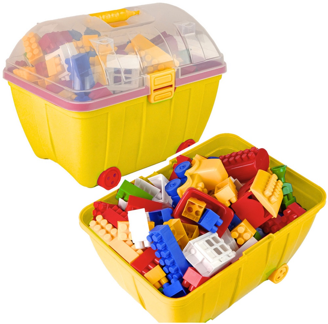 Zestaw klocków w walizce LeanToys 180 elementów 26841 (5905991075509) - obraz 2