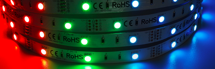 Професійна світлодіодна стрічка MW Lighting RGB HQS 7.2 Вт/м 12В 30LED IP33 5м (5902135157039) - зображення 3
