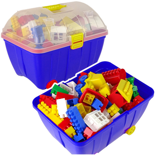 Zestaw klocków w walizce LeanToys 180 elementów 26840 (5905991075516) - obraz 2