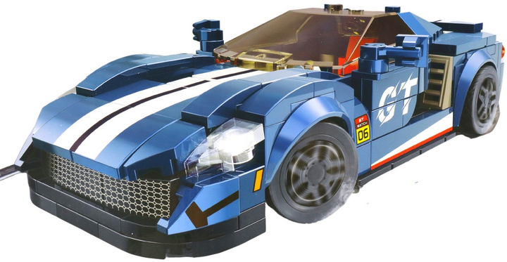 Klocki konstrukcyjne LeanToys Pojazd sportowy/Robot 355 elementów 16567 (5905884450765) - obraz 4