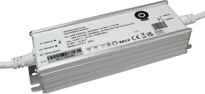 Zasilacz POS LED Driver 24V, 6.25A, 150W MCHQ150V24-GE (5902135151822) - obraz 1