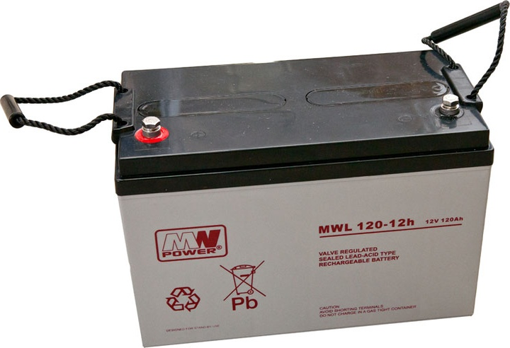 Akumulator MW Power VRLA AGM MWL 120-12h 12V 120Ah (5901885207681) - obraz 1