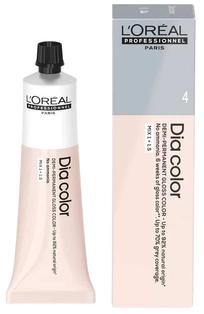 Farba do włosów L’Oreal Professionnel Paris Dia Color 4 bez amoniaku brązowy 60 ml (3474637206994) - obraz 1