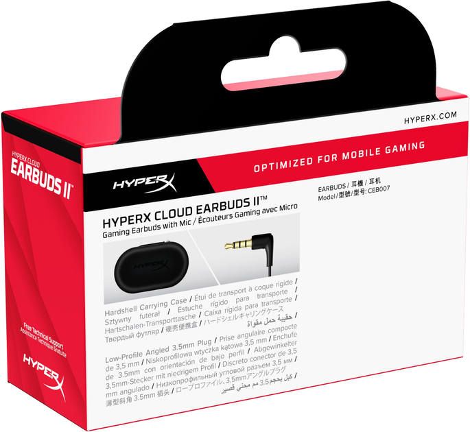 Słuchawki HyperX Cloud Earbuds II Czarny (196786923265) - obraz 8