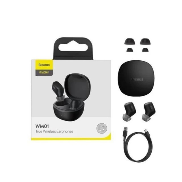 Słuchawki Baseus Encok TWS WM01 Black (6932172628383) - obraz 7