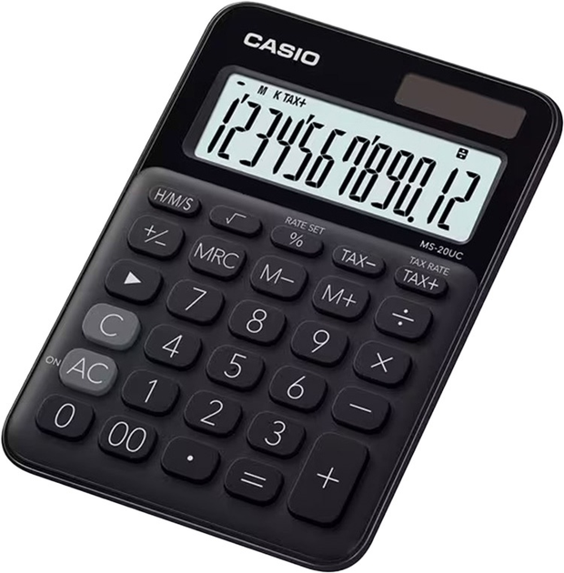 Kalkulator biurkowy Casio 12-cyfrowy Black (4549526612800) - obraz 1