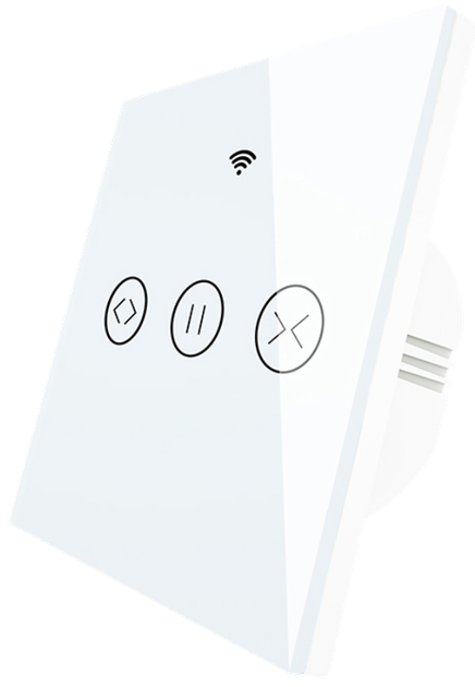 Розумний перемикач ролет Wi-Fi Moes WS-EUR-C Білий (5902135154250) - зображення 1