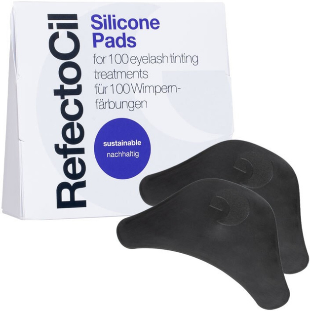 Патчі під очі захисні RefectoCil Reusable Silicone Pads чорні 2 шт (9003877902478) - зображення 1