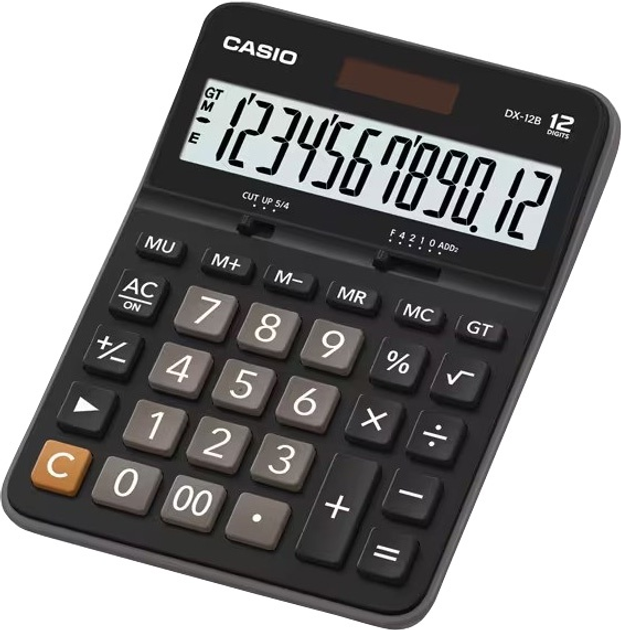 Калькулятор настільний Casio 12 розрядів Black (4971850032250) - зображення 1