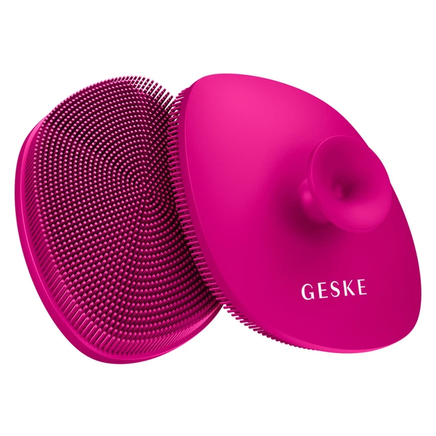 Щетка для лица GESKE Facial Brush 4в1 с держателем фуксия - изображение 6