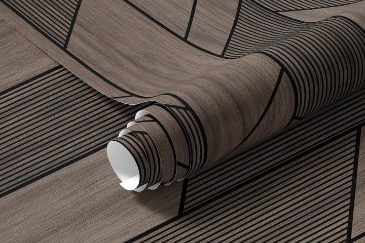 Фотообои флизелиновые Styleo Геометрические 3D панели из дерева u97427 Коричневый 300х200 см - изображение 2