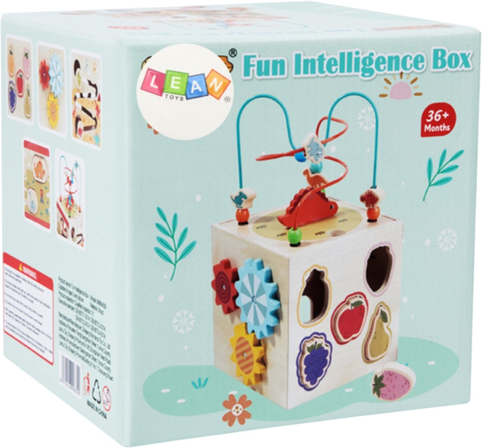 Zabawka drewniana Lean Toys Fun Intelligence Box (5905991043812) - obraz 2