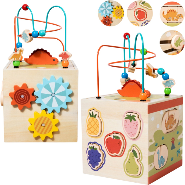 Zabawka drewniana Lean Toys Fun Intelligence Box (5905991043812) - obraz 3