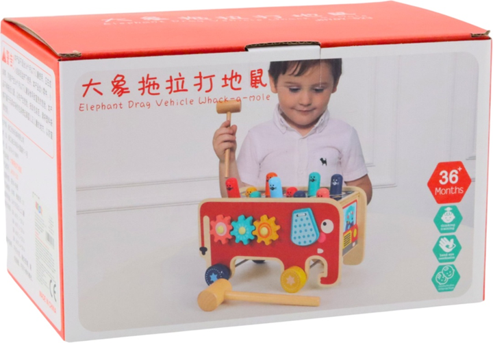 Zabawka drewniana Lean Toys Gra zręcznościowa "Whac-a-Mole" (5904665992180) - obraz 2