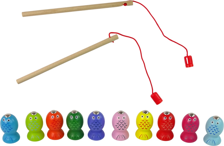 Zabawka drewniana Lean Toys Gra zręcznościowa "Łowienie rybek" (5905323213074) - obraz 5