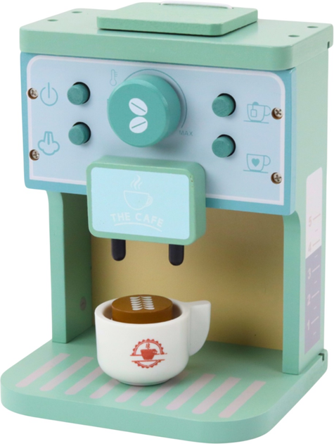 Дитячий ігровий набір Lean Toys Кавоварка з чашками дерев'яний (5905991023630) - зображення 3
