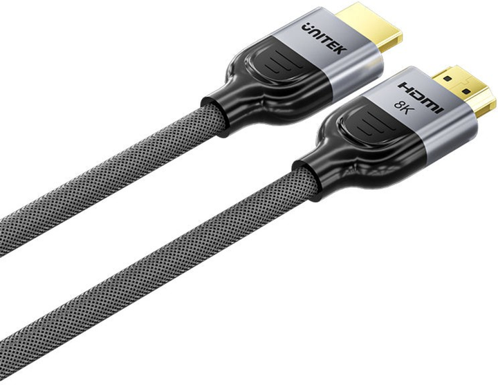 Kabel Unitek LUX HDMI - HDMI 2.1 8K 1.5 m Black (C11093RGY01-1.5M) - obraz 2