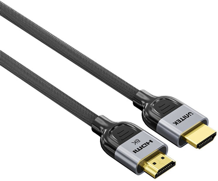 Kabel Unitek LUX HDMI - HDMI 2.1 8K 1.5 m Black (C11093RGY01-1.5M) - obraz 3