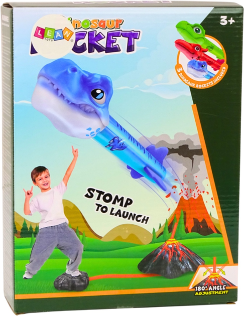 Набір дитячих іграшок Lean Toys Ракетниця з динозаврами "Вулкан" (5905991011088) - зображення 2