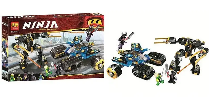 Конструктор NinjaSaga Танк «Громовой штурм» 606 деталей Нинзяго Ninjago LT01 - изображение 6