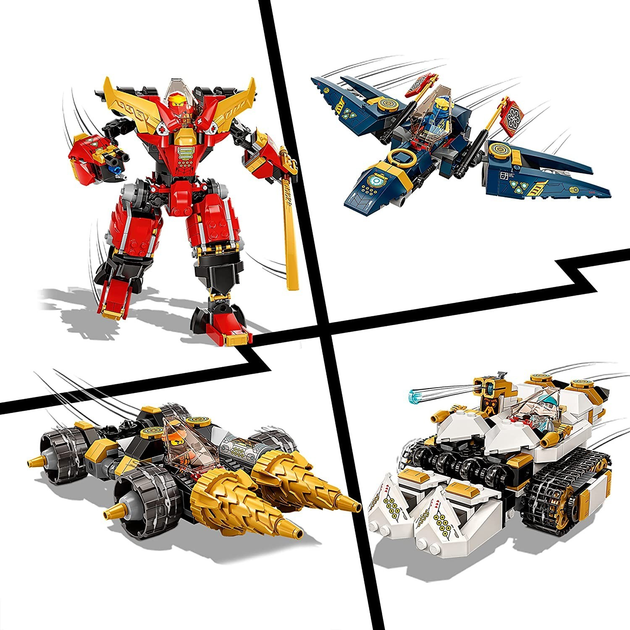 Конструктор Ультракомборобот ниндзя 1148 деталей Нинзяго Ninjago 61103 - изображение 4