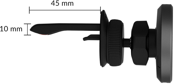 Автомобільний зарядний пристрій Aukey HD-MC13 Qi2 Wireless Charging Phone Mount - зображення 5