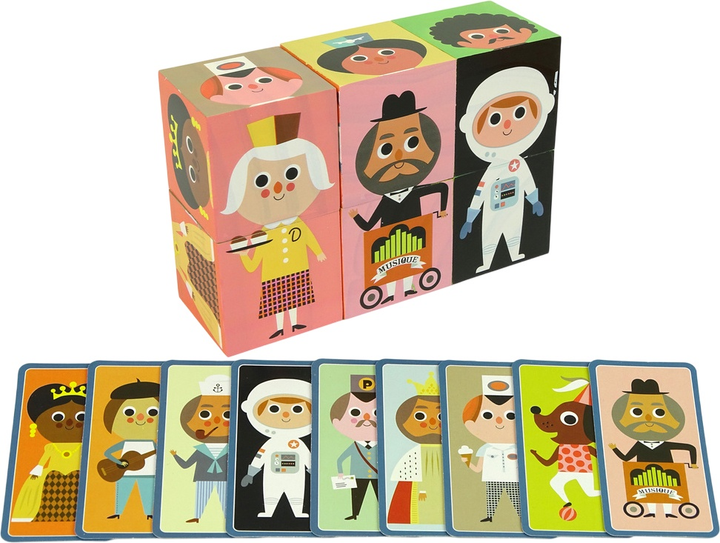 Пазли-кубики дерев'яні Lean Toys Персонажі (5904665990223) - зображення 3