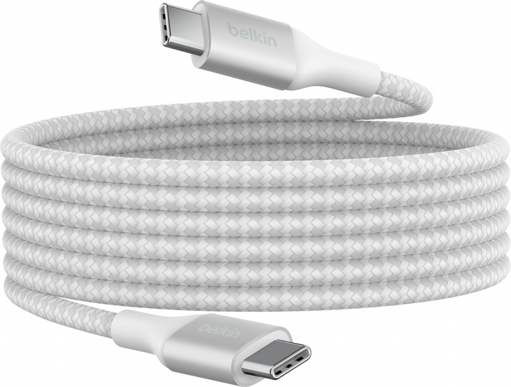 Kabel Belkin BoostCharge 240W USB Type-C - USB Type-C 2 m White (CAB015BT2MWH) - obraz 5
