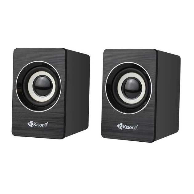 Компьютерная акустика колонка для пк и ноутбука Kisonli A-707 |6Вт, AUX, USB| Black - изображение 10