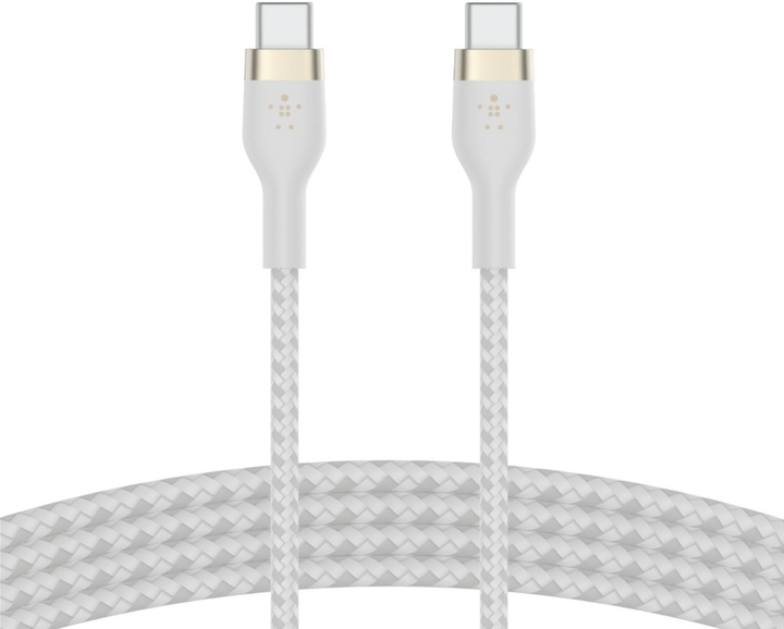 Zestaw kabli Belkin BoostCharge Pro Flex USB Type-C – USB Type-C 60W 1 m Black/White (CAB011BT1MBW2PK) - obraz 2