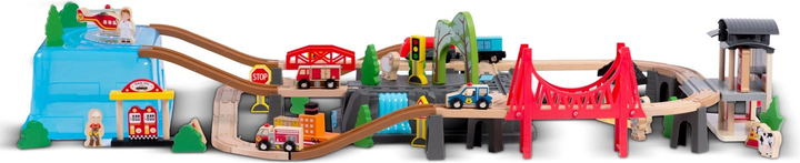 Kolejka drewniana Ricokids Miasteczko RK-879 100 elementów (5903890623357) - obraz 4