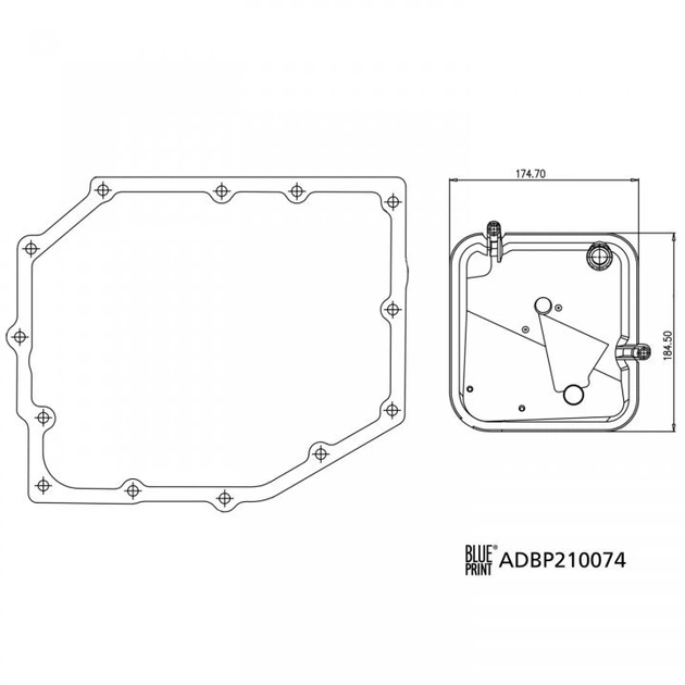 Масляный фильтр АКПП BLUE PRINT ADBP210074 Jeep Cherokee KK; WRANGLER III (JK); Dodge Nitro 52852913AA; 52852913AAS1; 52852913AB - Фото 1 Масляный фильтр АКПП BLUE PRINT ADBP210074 Jeep Cherokee KK; WRANGLER III (JK); Dodge Nitro 52852913AA; 52852913AAS1; 52852913AB - изображение 1