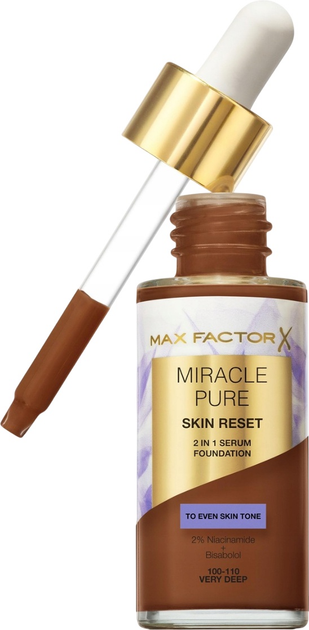 Podkład do twarzy Max Factor Miracle Pure Skin Reset 2 w 1 100-110 Very Deep 30 ml (3616305711724) - obraz 2